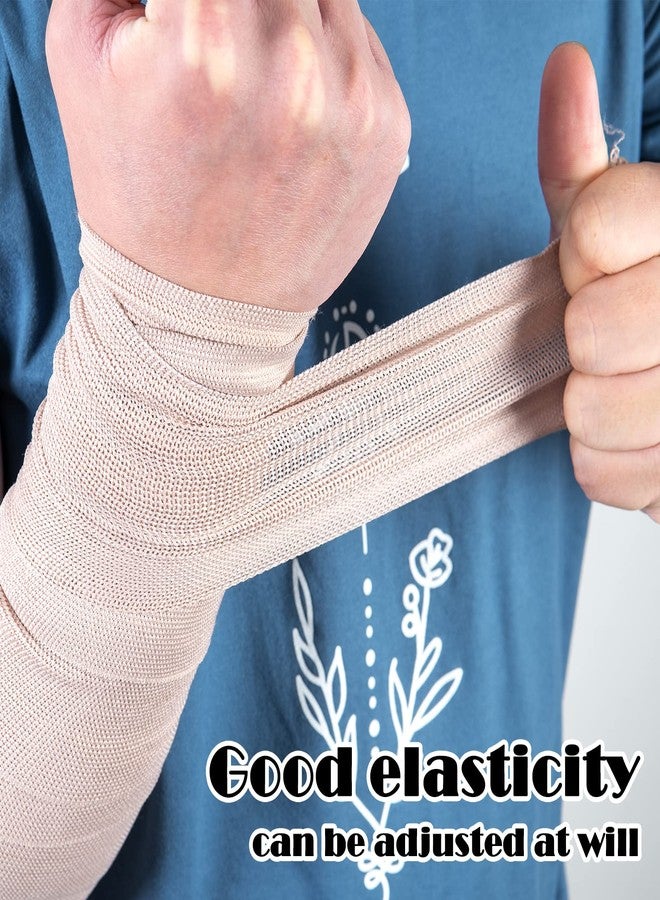 OBTANIM 6 Rolls Elastic Bandage Wrap with 12 Extra Clips, 6 Inch X 15ft Compression Bandage Stretch Tape for Medical, Athletic Sport, Wrist, Arm, Leg Sprains, Calf, Ankle & Foot - Image 4